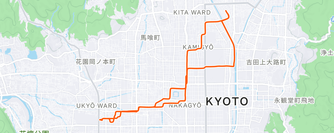 Map of the activity, Last Gaidai Commute of 2025