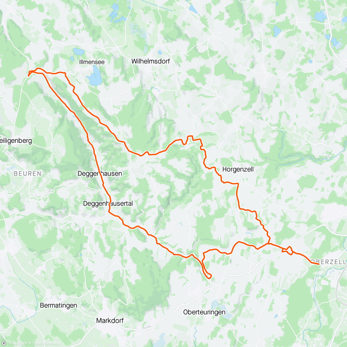 Map of the activity, Easy Hausbergrunde