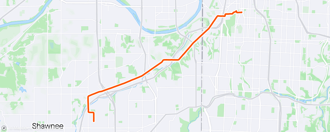 Map of the activity, Commute home