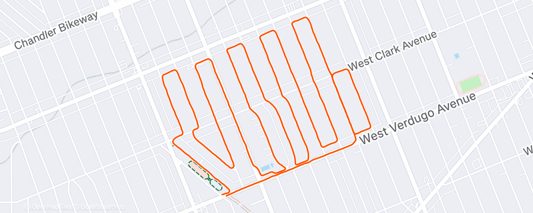 Карта физической активности (Negative Splits 10K)