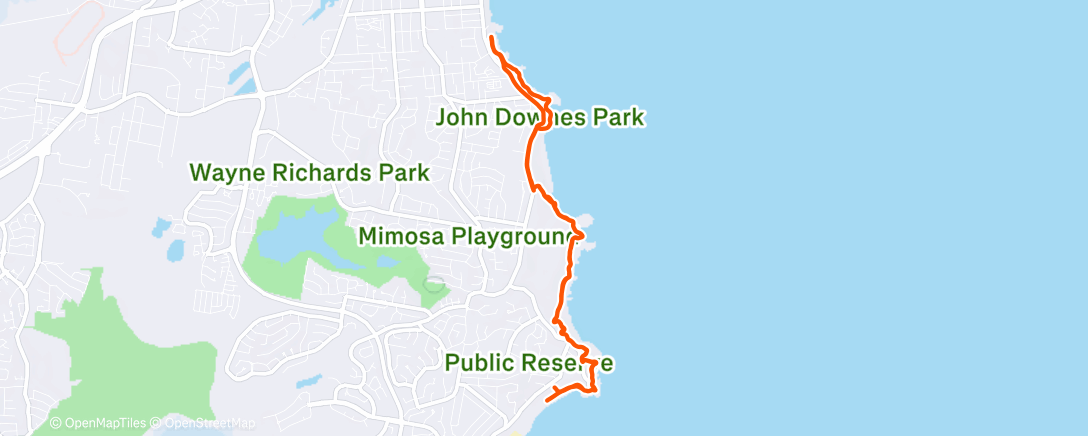 Mapa de la actividad (Dodging the waves)