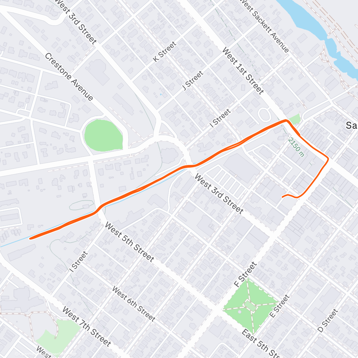 Map of the activity, Doggo Walk