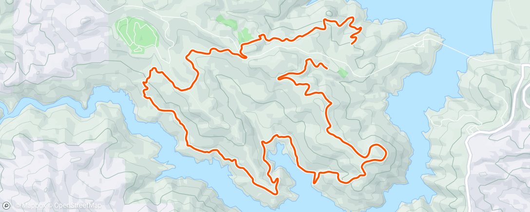 Map of the activity, Morning Trail Run w/ HRC