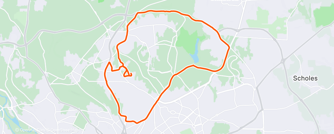 Карта физической активности (Afternoon Trail Run)