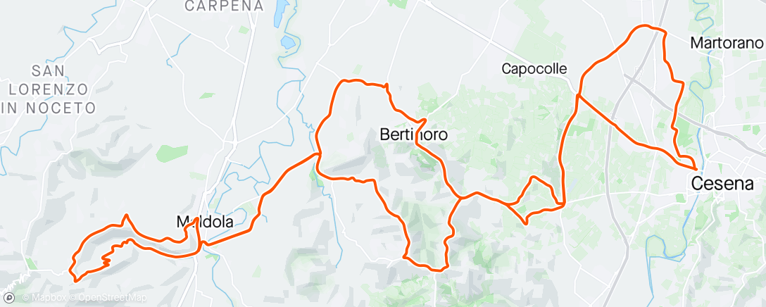 Map of the activity, Polenta Rocca Beetinoro