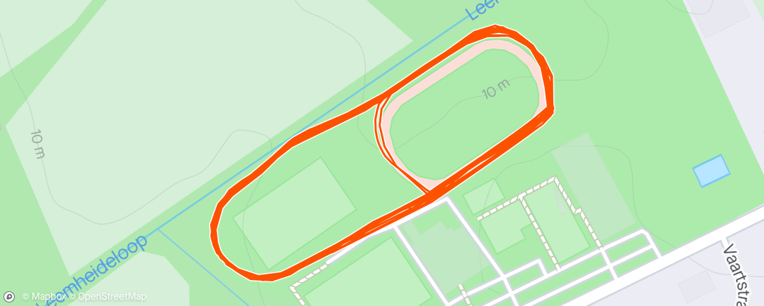 Map of the activity, Rustige clubtraining