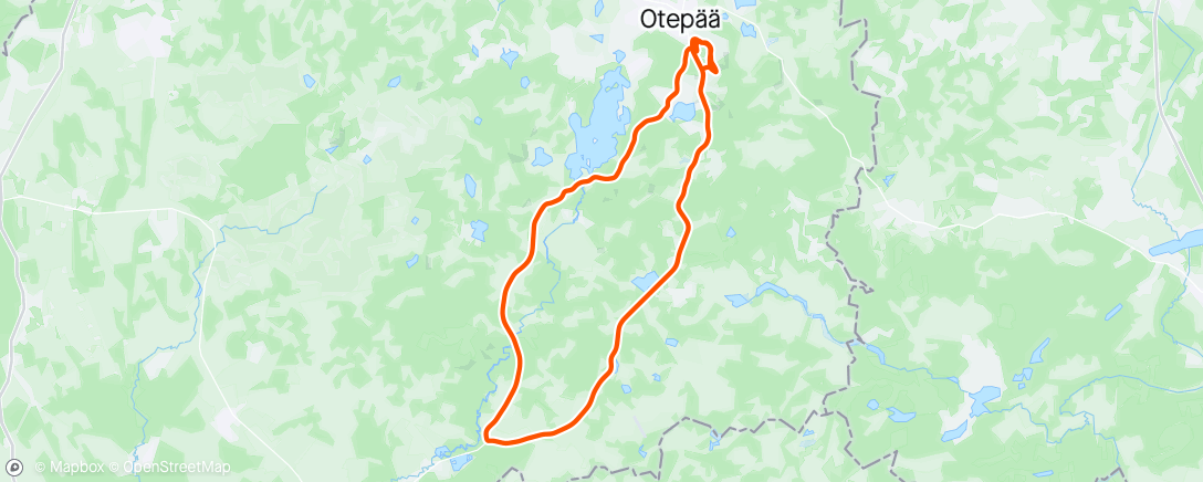 Map of the activity, Otepaa day 2