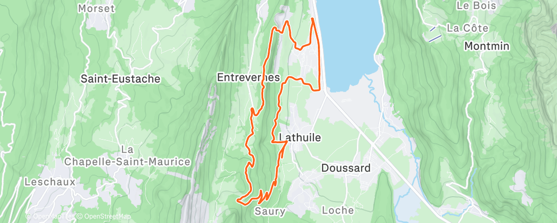 Map of the activity, Par respect, je n'ai pas pris de photo au dessus des nuages