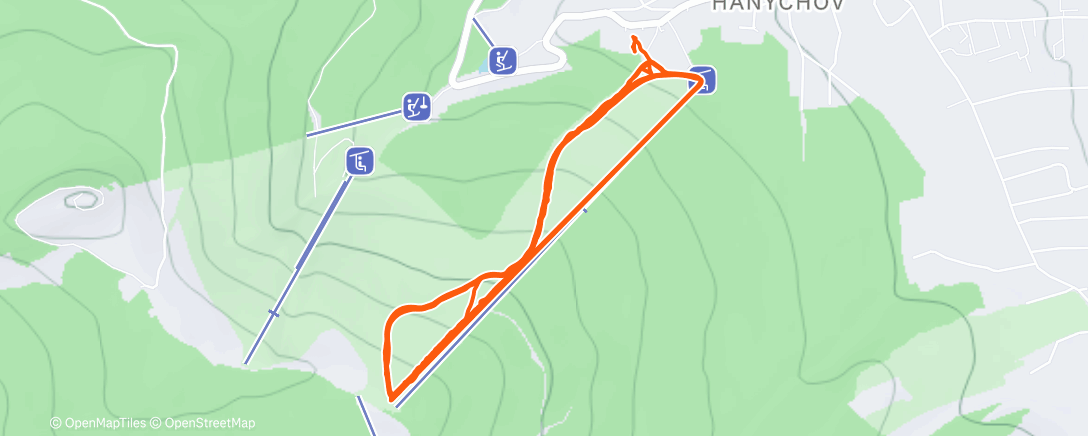 Map of the activity, Afternoon Alpine Ski