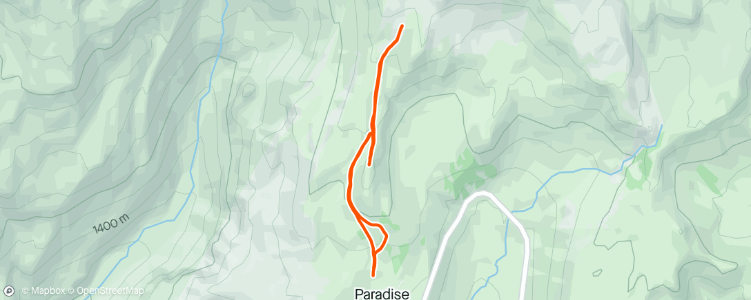 Map of the activity, Morning Hike Snowshoe 50#