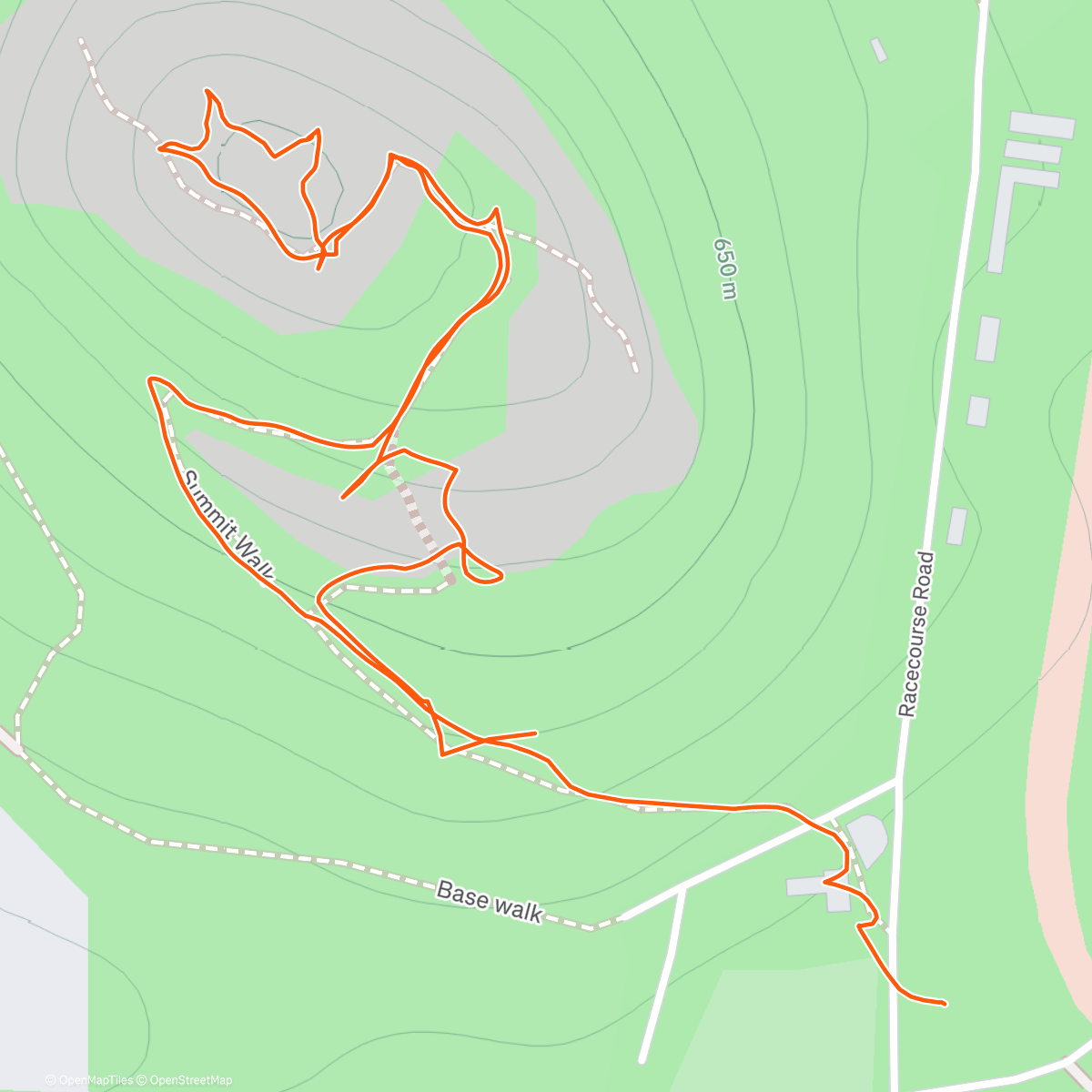 Карта физической активности (Hanging Rock)