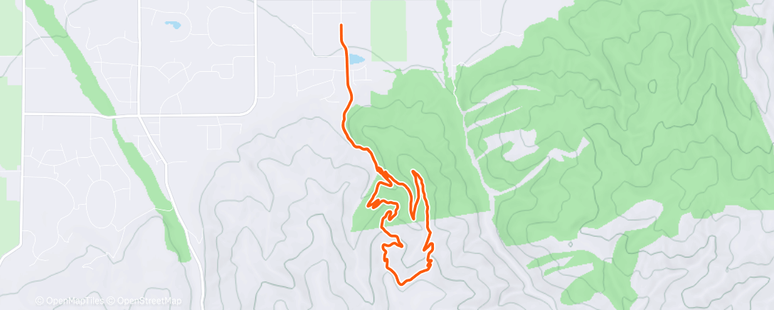 Map of the activity, Lunch Ride