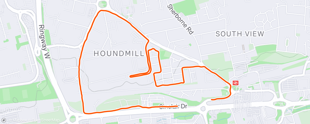 Map of the activity, Quick 5k