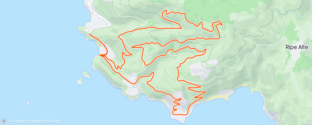 Map of the activity, Family Ride Elba