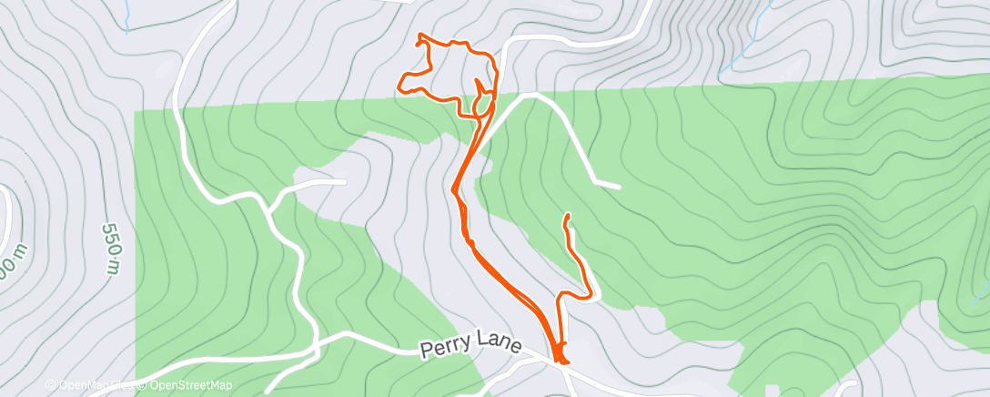 Map of the activity, Morning Walk