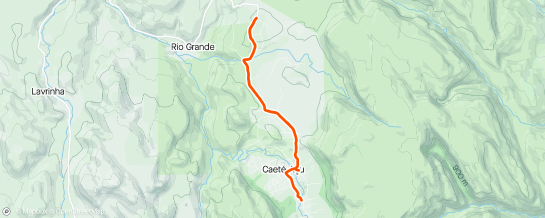 Mapa de la actividad (Pedalada de mountain bike na hora do almoço)