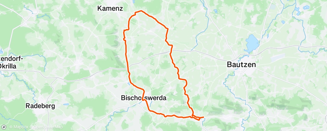 Map of the activity, Fahrt am Nachmittag