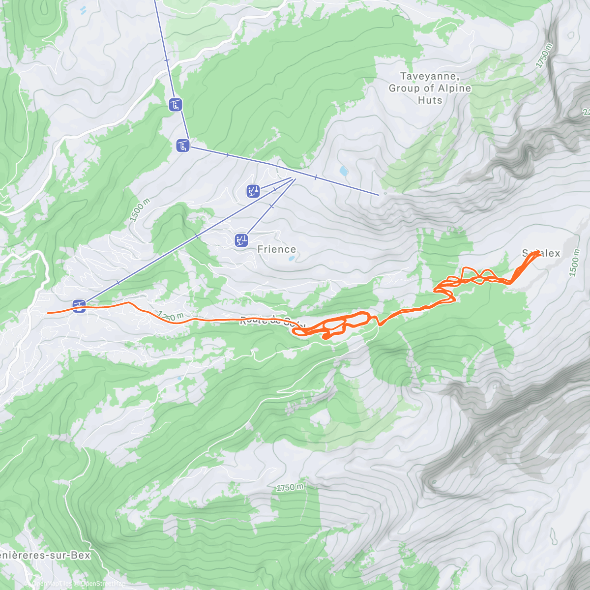 Map of the activity, Sunny Solalex