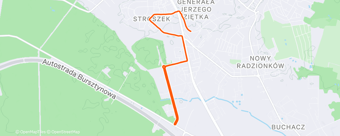 Карта физической активности (Afternoon Run)