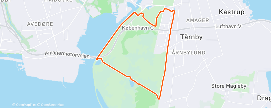 Map of the activity, Lunch Run