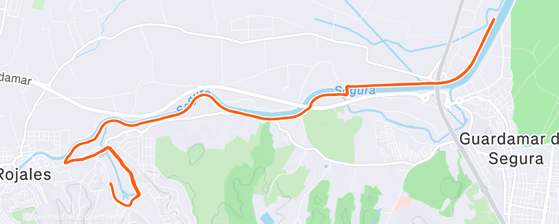 Map of the activity, Morning Run
