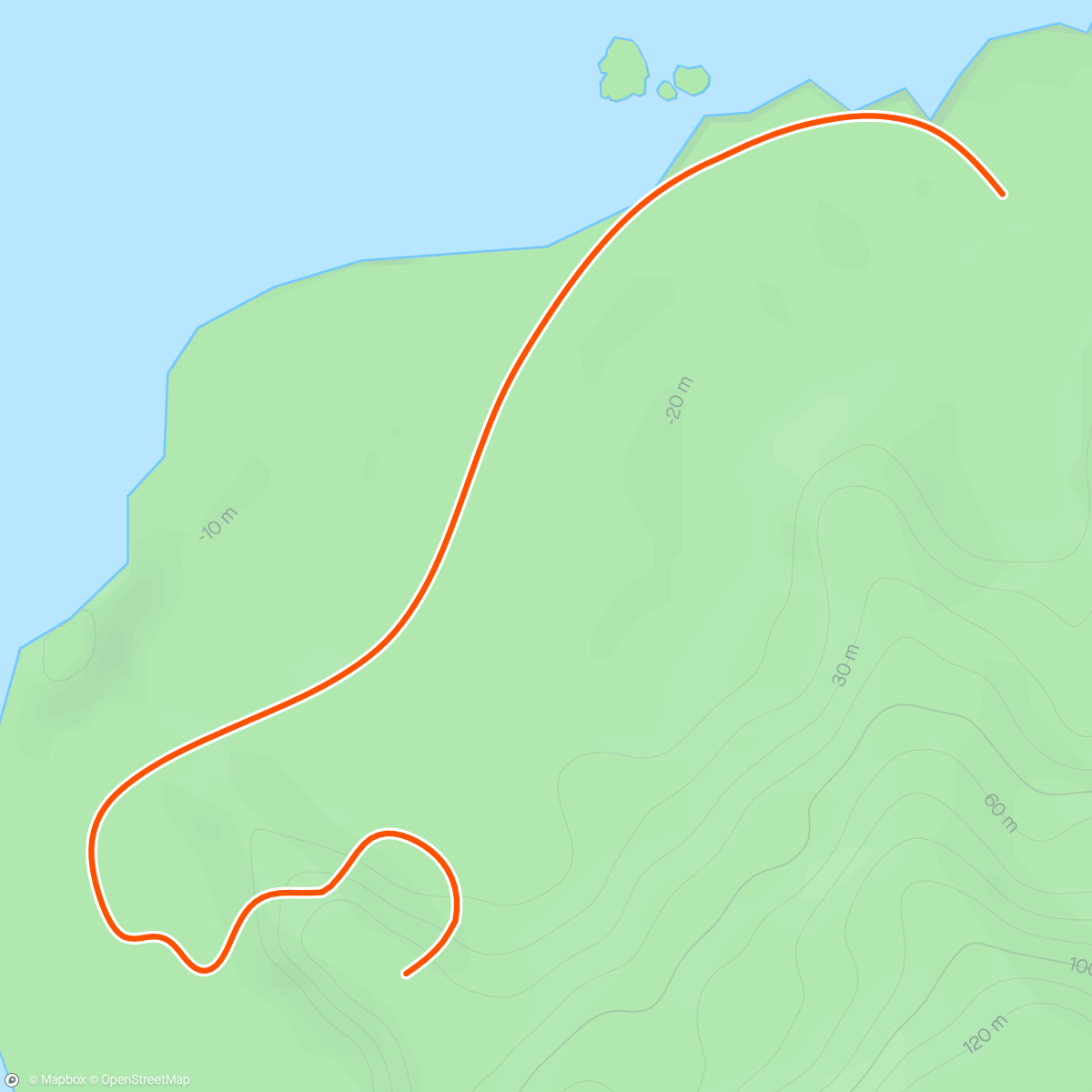 Map of the activity, Zwift - Pacer Group Ride: Flat Route in Watopia with Bernie