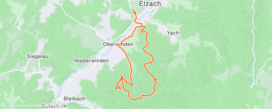 Map of the activity, Gravel-Fahrt am Nachmittag
