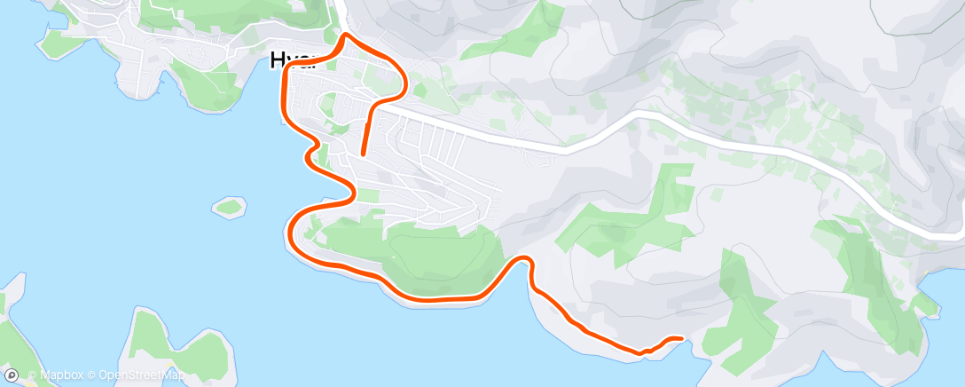 Map of the activity, Morning Run