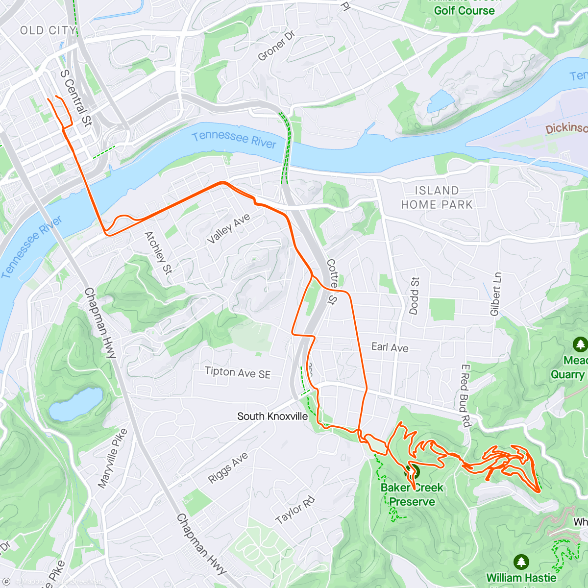 Map of the activity, this bike is bugnuts