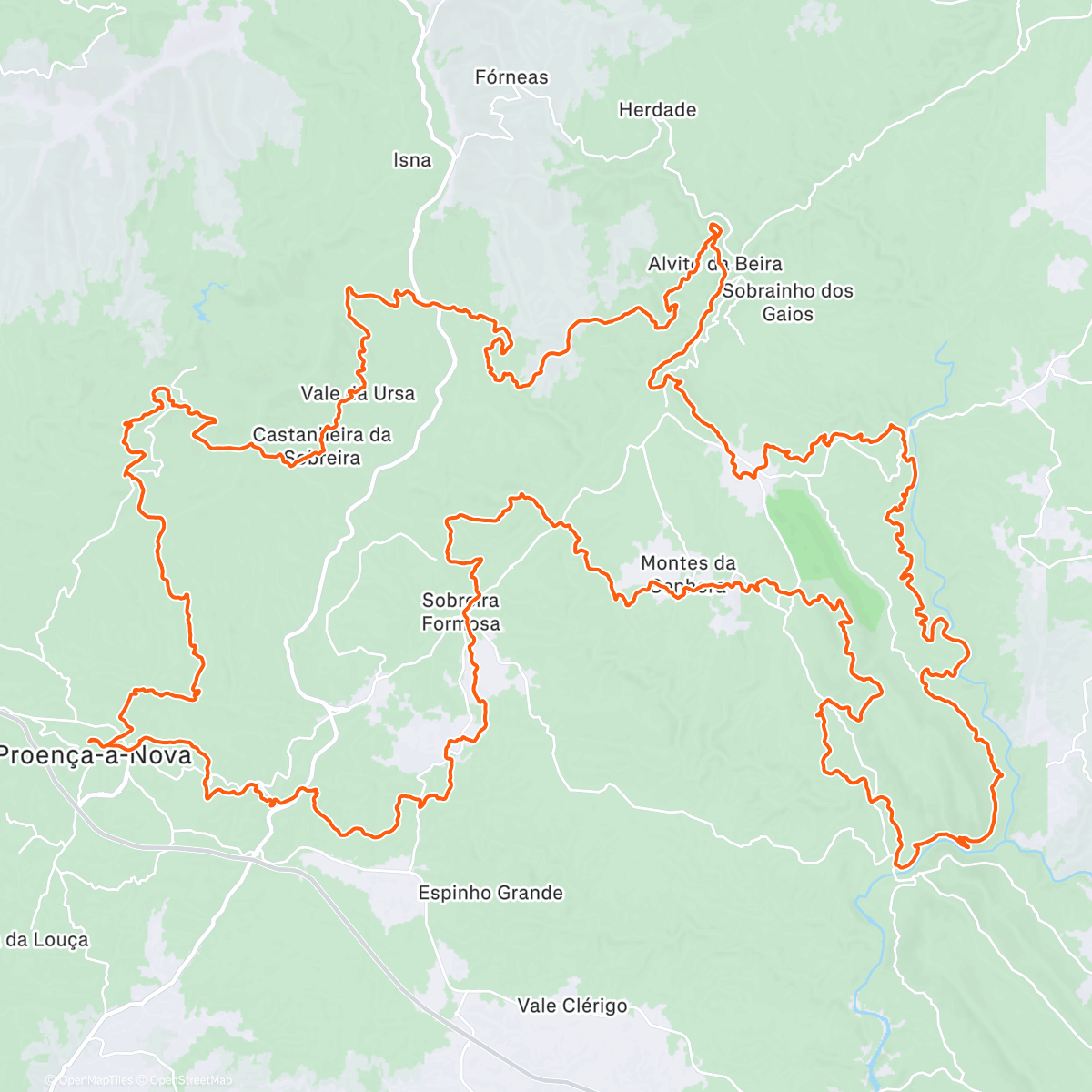 Map of the activity, Campeonato Nacional Trail Ultra Endurance
