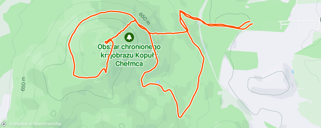 Map of the activity, Chełmiec wiosną ;)