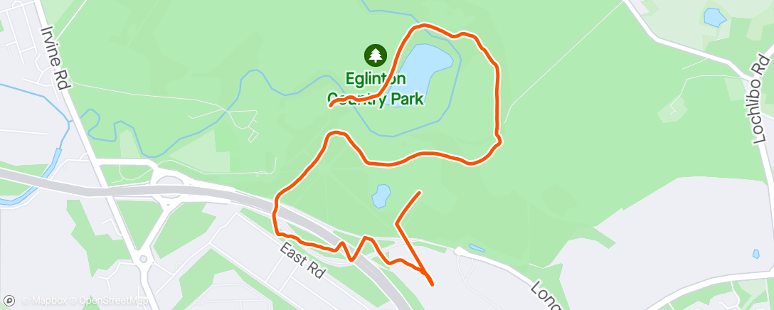 Map of the activity, Obviously not my run 🙄