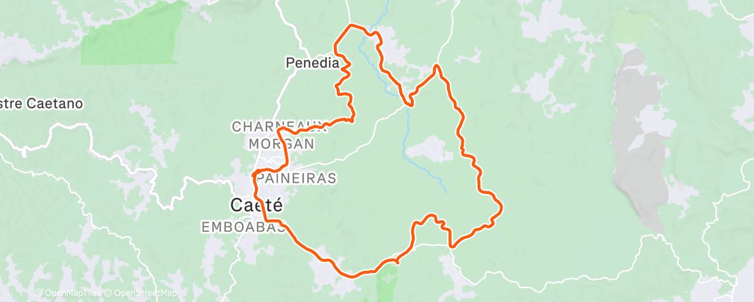 Map of the activity, Morning Ride