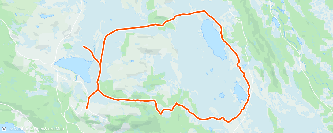 Map of the activity, Morning Nordic Ski
