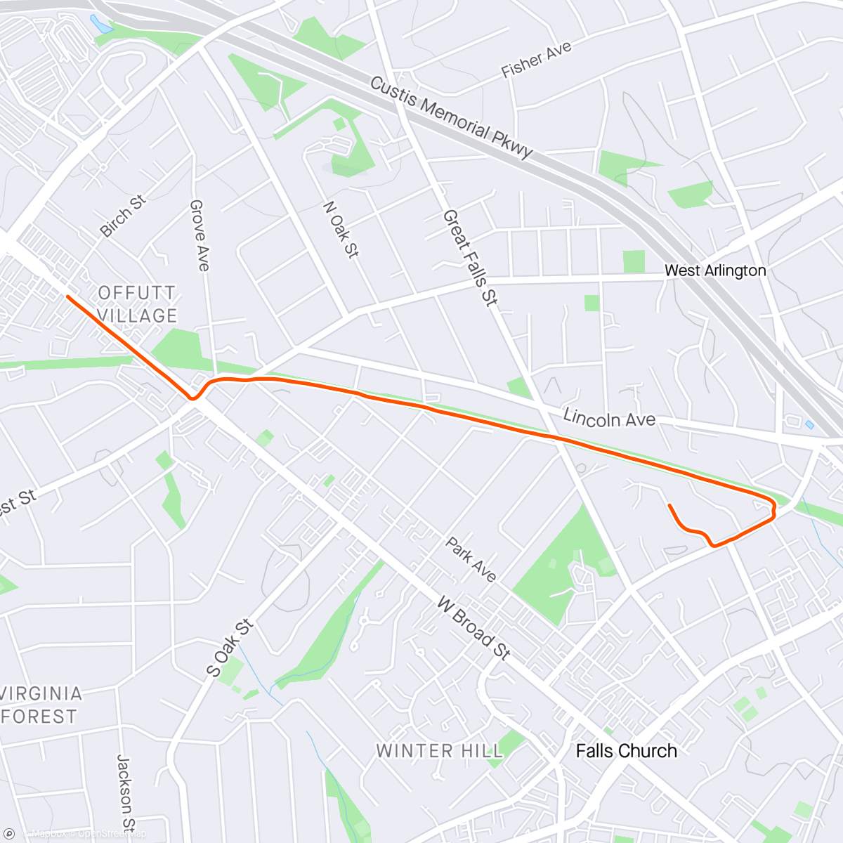Map of the activity, Inaugural mulch run