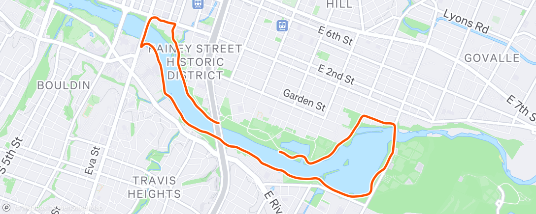 Map of the activity, Morning Run