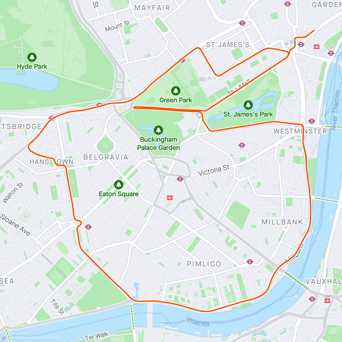 Map of the activity, Zwift - Group Ride: EZR Thursday Fun Ride (D) on Greater London Flat in London
