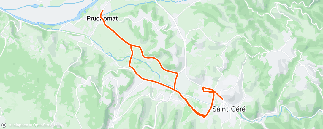 Map of the activity, Velotaf