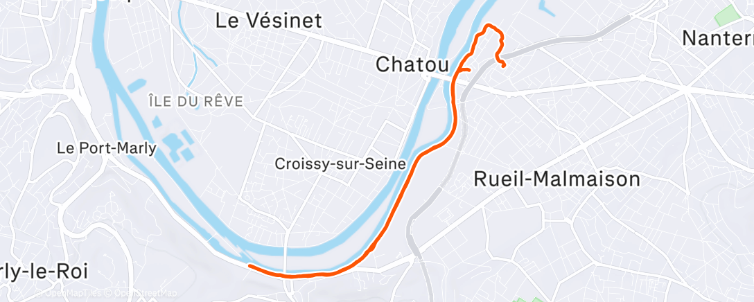 Map of the activity, Run avant le renfo