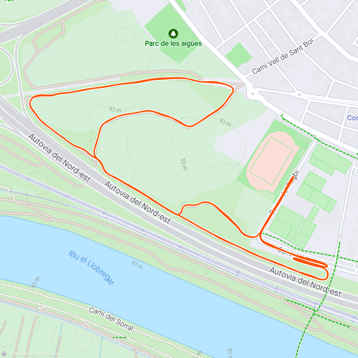 活动地图，Maratón de Releus 2024