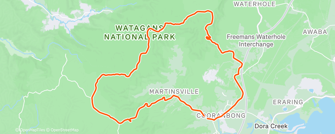 Map of the activity, Morning Run