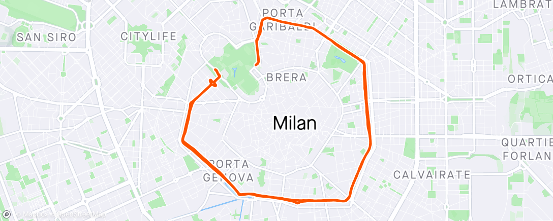 Map of the activity, Milano Half
