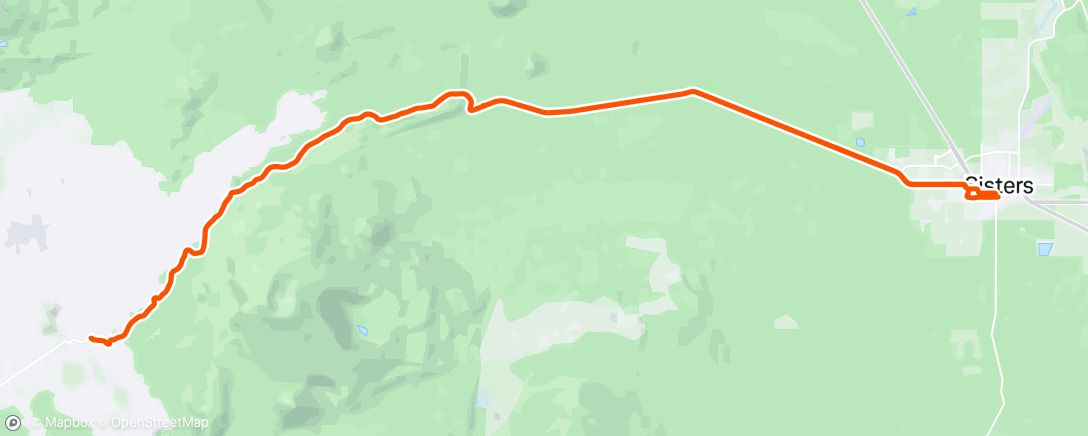 Map of the activity, Father's day McKenzie Pass