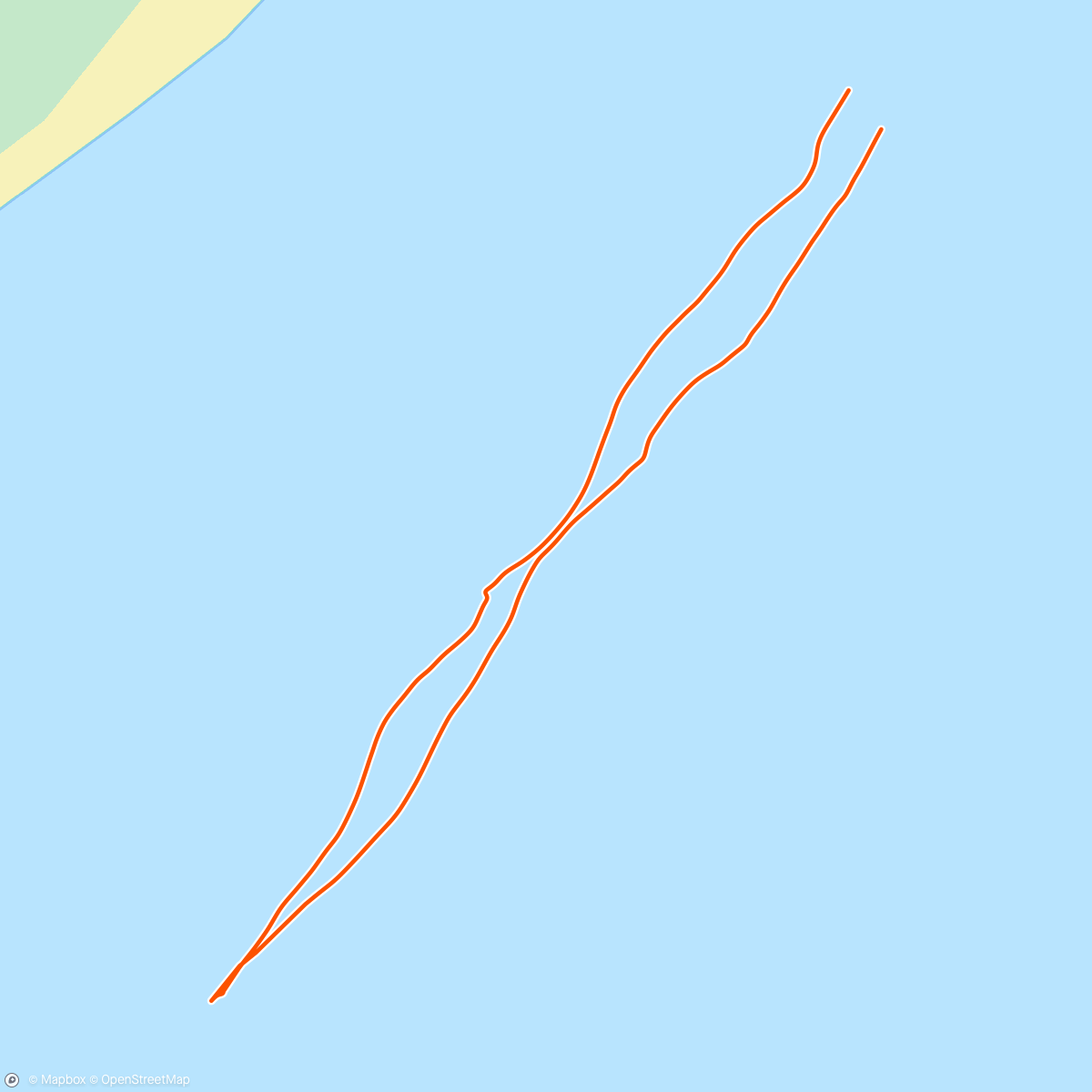 Map of the activity, Day 1 - Med swim
