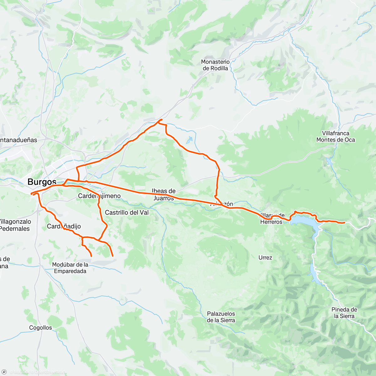 Map of the activity, Morning Ride