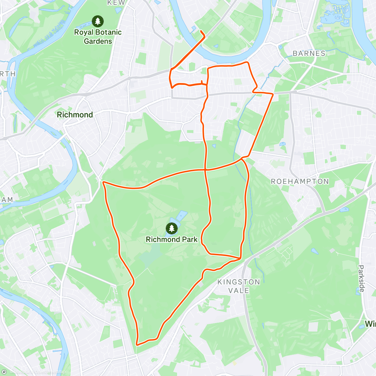 Map of the activity, Morning Ride