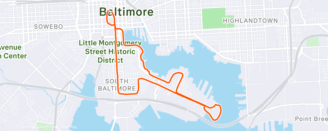 Карта физической активности (Morning Run)