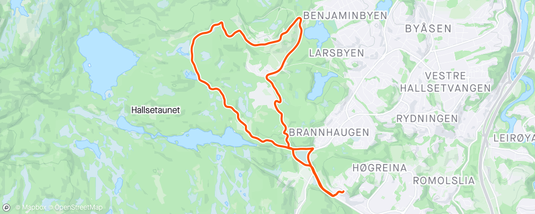 Map of the activity, Asfalt, grus, snø, sti og is.