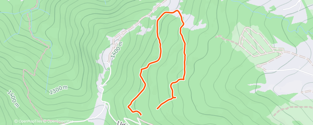 Map of the activity, Sakartvelo O-Week day 4 - middle