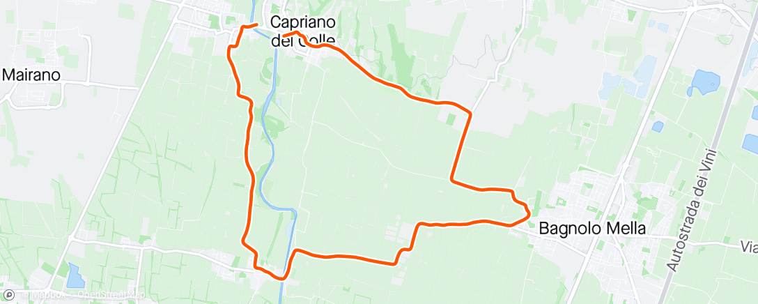 Mapa de la actividad (20340907-Capriano-Azzano-Corticelle-Bagnolo)